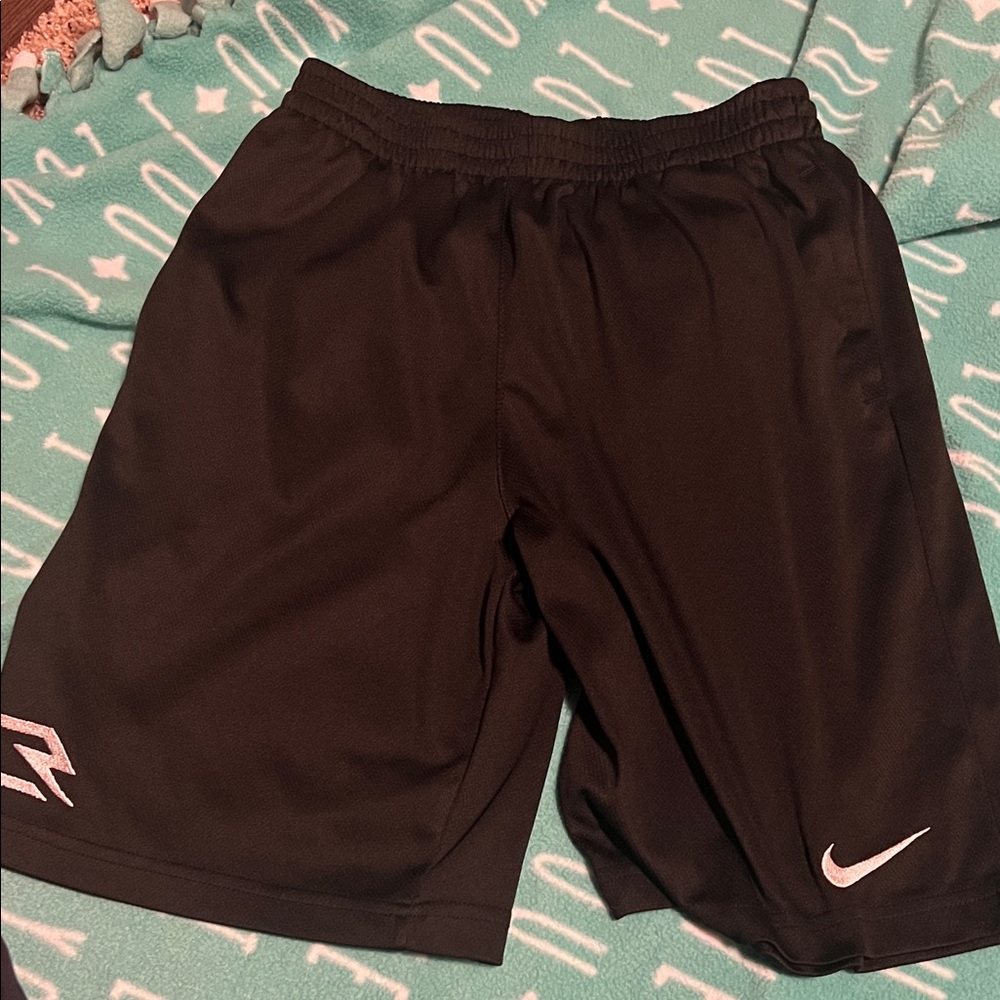 Nike Black Shorts with White Swoosh